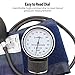 LotFancy Blood Pressure Cuff and Stethoscope Kit with D-Ring, Professional BP Cuff Standard Adult 10”-16” for Nursing School, Home, Easy to Use BP Machine with Carrying Case Zero Calibrator, Navy