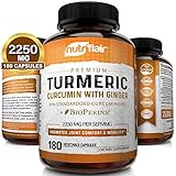 Turmeric Curcumin with BioPerine (Black Pepper) - 1000mg per Serving (120 Capsules) | Anti-Inflammatory, Antioxidant | Ground Root Powder for Maximum Potency without Side Effects | by NutriBounty
