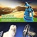 Gada Garden Hose -Expandable Water Hoses Set 8-Way Spray Nozzle - STRONG Lightweight Coil Flex, Collapsible Flexible Expanding Three LAYER Latex in Pocket (50ft)