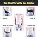 Gun Holster Concealed Carry Belly Band For Men and Women, Comfortable Breathable, Adjustable Waistband Holsters For Pistols Revolver, Glock 19 17 23 43 42, Bodyguard 380, Smith & Wesson, M&P Shield