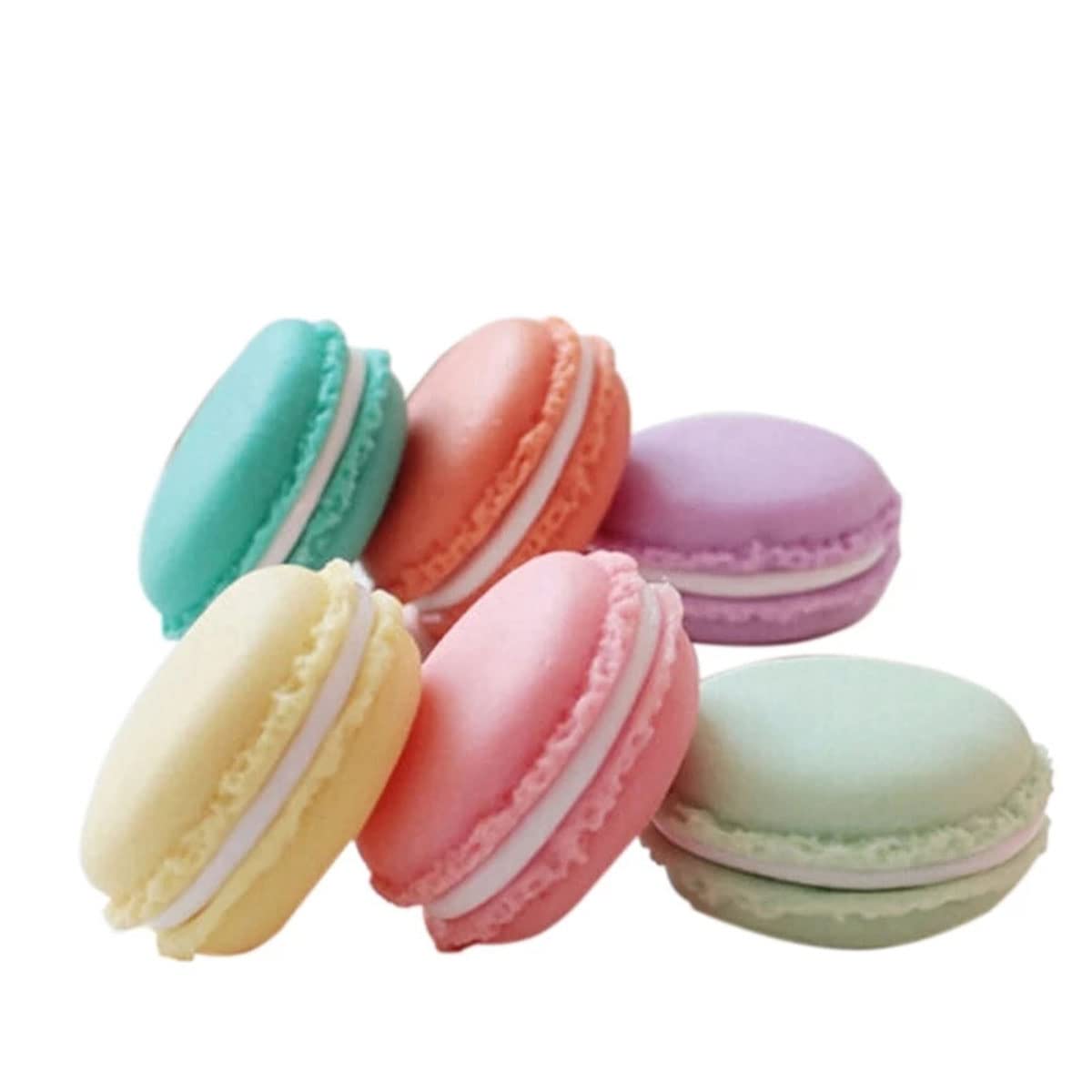 MaoNativey 6 Pcs Mini Macaron Storage Cases, Jewellery Storage Organiser Box for Rings Necklace Bracelets Earrings Multifunctional Pill Container Jewelry Organizer