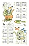 2017 Garden Rules Susan Winget Linen Calendar Towel (F3347)