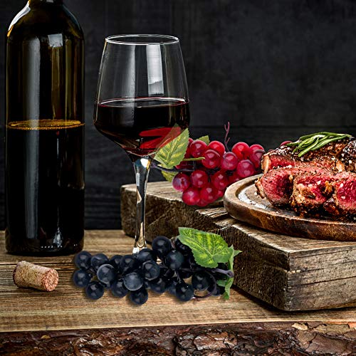 BigOtters 10 Bunches Artificial Grapes, Fake Grapes Simulation Decorative Lifelike Frosted Rubber Grapes Clusters for Wedding Wine Kitchen Centerpiece Decor Faux Fruit Props (5 Colors,2 Size)