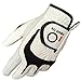 FINGER TEN Golf Gloves Men Right Left Handed Golfer 3/6 Pack Mens Golf Glove Left Right Hand Soft Cabretta Leather All Weather Grip Size S M ML L XL (White-6 Pack, Medium, Left)