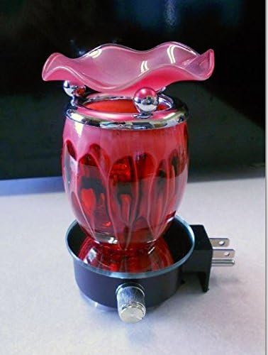 Essential Oil Warmer Night Lights Adjustable Settings (Cranberry)