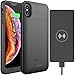 Alpatronix iPhone Xs/X Battery Case, 4200mAh Slim Portable Protective Extended Charger Cover with Wireless Charging Compatible with iPhone X & XS (5.8 inch) BXX+CX101 Black