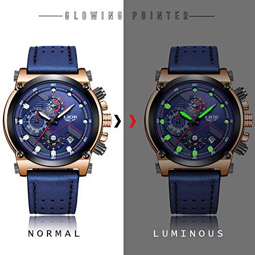 Relojes-Hombre-Relojes-de-Pulsera-Marea-Cronometro-Impermeable-Fecha-Calendario-Analogicos-Cuarzo-Relojes-de-Hombre-Deportivo-Casual-Clasicos-Multifuncion-con-Correa-de-Cuero