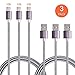 USB C Cable,Ofspower 3Pack 10ft Nylon Braided USB Type C Data & Charging Cable with Aluminum Connector for Galaxy S8, Nexus 6P/5X, LG G5, OnePlus 2 and More (Black)
