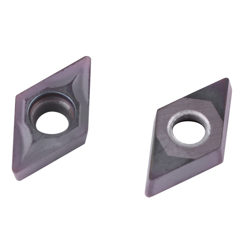Inserti In Carburo Per Tornitura CNC – 10 Pezzi DCMT11T304 (DCMT32.51), Dimensioni 20x6x4 Mm