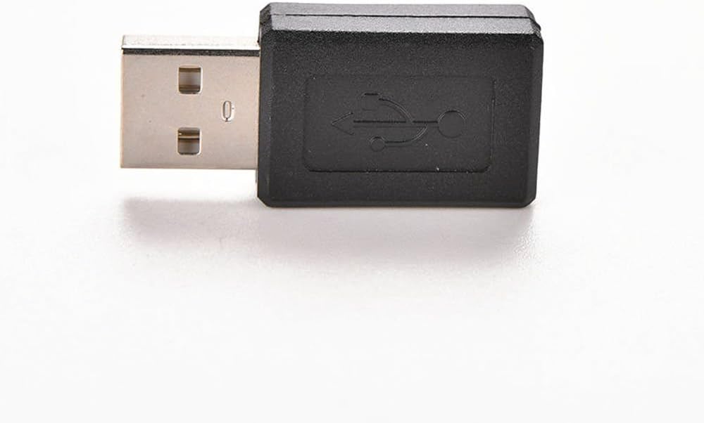 Tradico® Data Plug Black Female to Male Adapter Micro USB 2.0 USB Adapter USB Converter