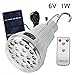 Solar Panel Powered Super Bright 20 LED Bulb Portable Hook Lamp for Outdoor Fishing Hiking Light Camping Tent