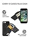 iPhone 7 Plus/iPhone 8 Plus Wallet Case, ZVEdeng Leather Durable Shockproof iPhone 7/8 Plus Card Holder Cases with ID Credit Card Slot for Apple iPhone 7 Plus (2016) / iPhone 8 Plus (2017) - Black