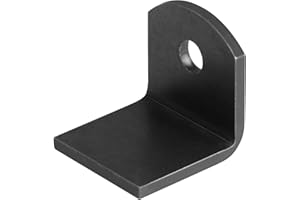 heneng 10 Pcs Weld Tab Bent with 3/8" Hole, Trailers Weld-On Steel Angle 90 Degree Tab L Brackets, 1-1/2" x 1-5/8" x 1-5/8", 5/32" Thick