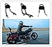 E-Most Detachable Driver Rider Backrest Sissy Bar Mount Set Rear Passenger Pad with Leather Back Rest Seat Pad Luggage Rack for 2014-2017 Yamaha Star Bolt XV950 XVS950