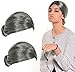 Old Lady Wig, Costume Old Lady Wig Grandmother Wig Gray Wig Mrs. Santa Wig Costume Accessories, 2 PCS