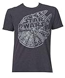 Star Wars Men's Millennium Falcon Plans T-Shirt