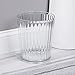 iDesign Alston Acrylic Waste Basket, Trash Can for Bathroom, Kitchen, Office, Bedroom, 8