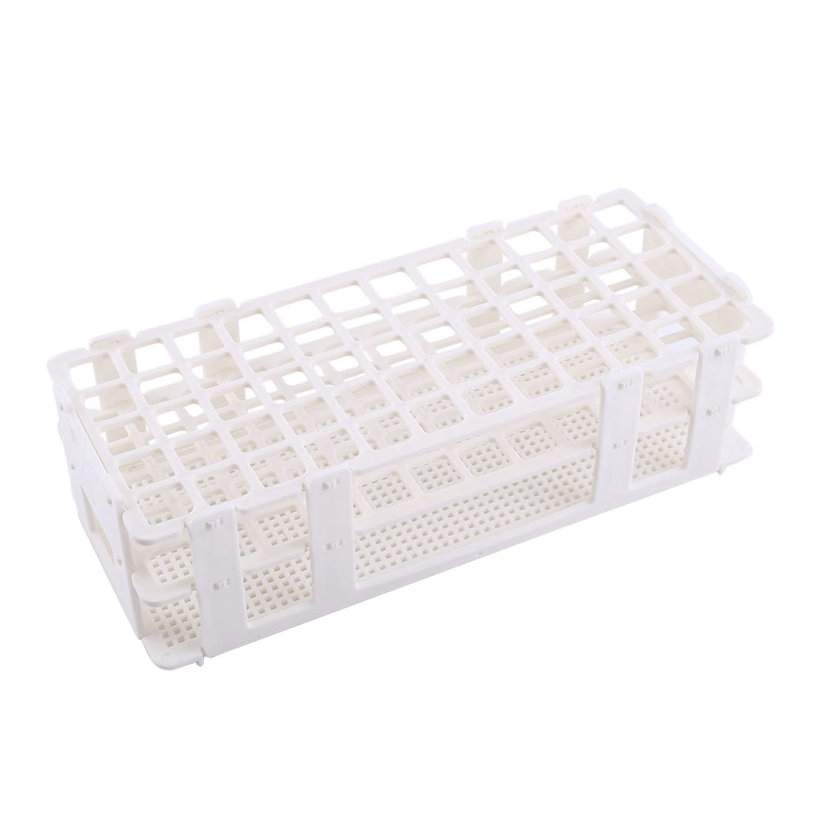 Test Tube Holder Removable Plastic Combination Test Tube Rack Test Tube Holder 16 * 60 Holes White Laboratory Equipment for Lab