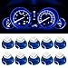 Partsam 10pcs Blue T4.7/T5 Neo Wedge A/C Climate Cluster LED Light Bulb 5050-SMD 12mm for 2001-2011 Dodge RAM 1500 2500 3500