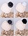 DIY 12pcs Faux Fox Fur Pom Pom Balls for Knitting Hat, Attachable Pompom Balls, Work Great with Knitting Loom