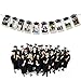 KUUQA Grad Cap Shaped Photo Banner Garland Photo Clip Set 2023 Graduation Party Banner Party Favors