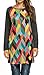 Zeagoo Women Round Neck Plaid Long Raglan Sleeve Casual Blouse Shirt