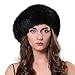 FURTALK Women's Winter Warm Rabbit Fur Beret Hat