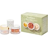 Borghese 3-Piece Best in Brightening Gift Set - Includes Firming Mask, Vitamin C Serum Capsules & Vitamin E Face Cream, Anti Aging Skin Care Set