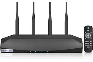 WEILAILIFE Security Wireless Network Video Recorder NVR System for Home Surveillance/Monitor Camera Systems,Built-in WiFi Recorders,Local Storage,Support 16-Channel, Max to 6TB Hard Drive (HDD Not Included)