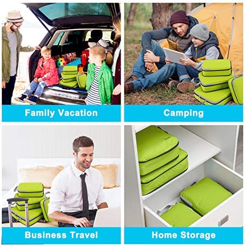 Gonex Compression Packing Cubes, 4pcs Expandable Storage Travel Luggage Bags Organizers (Deep Gray) 5 Gonex Compression Packing Cubes, 4pcs Expandable Storage Travel Luggage Bags Organizers (Deep Gray)