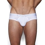 C-IN2 Men's Core Lo No Show Profile Brief,White,Small