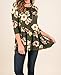 KISSOURBABY Womens Casual Floral Print 3 4 Sleeve Top Shirt with Loose Bottom