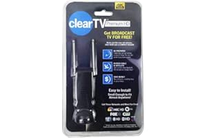 CTKCOM TV Antenna Clear TV Premium HD TV Antenna Digital Indoor Antenna HD TV Free TV Digital Receive Satellite TV Indoor Antenna Ditch Cable,50 Miles Range