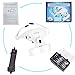 Head Magnifier, UNIFUN Headband Magnifying Glass with Bright LED Light and 5 Replaceable Lenses: 1.0X, 1.5X, 2.0X, 2.5X, 3.5X