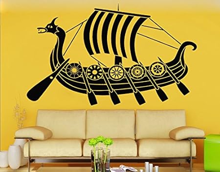 Sailing Ship Wall Decal Ship Vinyl Sticker Nautical Wall Decor Wall Art