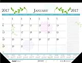 House of Doolittle 2017 Monthly Desk Pad Calendar, Earthscapes Whimsical Floral, 22 x 17