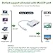 CableDeconn Aluminum shell Multi-Function Thunderbolt Mini Displayport to HDMI VGA Converter Adapter Cable for Apple Macbook Surface pro Thinkpad X1 HDMI 4K HDTV Eyefinity VGA Adapter