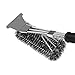 Coralov Grill Brush and Scraper, BBQ Brush for Grill 3-IN-1 18’’ Stainless Steel Bristles Triple Scrubber Barbecue Grill Cleaning Brush for Weber Gas/Charcoal Grilling Grates