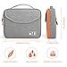 Electronics Bag, Jelly Comb Electronic Accessories Travel Cable Organizer Waterproof Cord Storage Bag for Cables, iPad (Up to 11''),Power Bank, USB Flash Drive and More-(Orange and Gray, 11in)