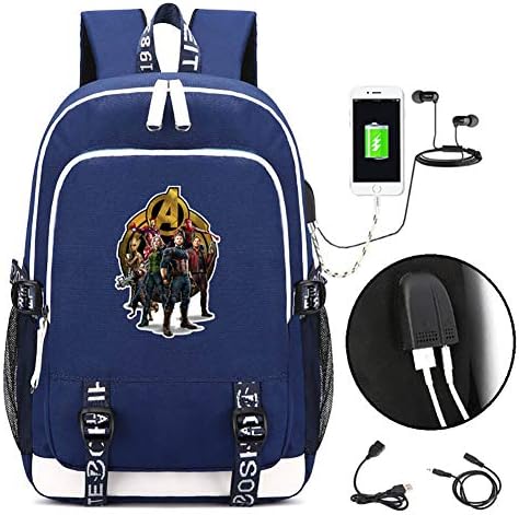 XLST Business Laptop Backpack Unisex Avengers Backpack USB Charging Port School School Bags