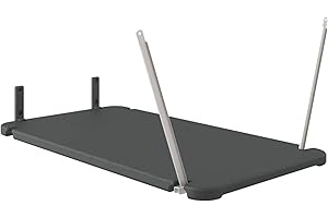 Suncast Outdoor Storage Shed Loft Shelf Kit, Space-Saving Hanging Shelf for Outdoor Storage Sheds, 45" W x 24" D x 1.5" H, Black, Made in the USA