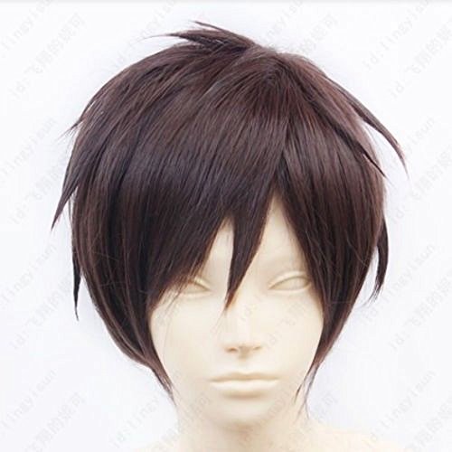 Attack on Titan Eren Jaeger Short Dark Brown Cosplay Wig - Image 3