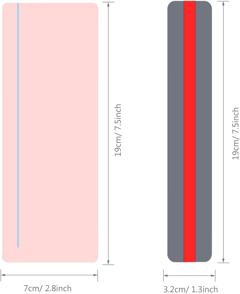 Allazone 20 Pack Reading Guide Strips Colored Overlay Highlight Bookmarks Reading Tracking Rulers for Teachers Childrenand Dyslexics - Image 3