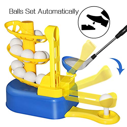 dmazing Outdoor Toys for 3-8 Year Old Boys, Golf Set for Kids 3-8 Golf Ball Game Early Educational Exercise Toys for 3-8 Year Old Boys Girls Gifts Age 3-8 Outdoors Golf Training Blue - Thumbnail 3