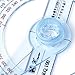 Amrka Plastic 360 Degree Protractor Ruler Angle Finder Swing Arm School Office