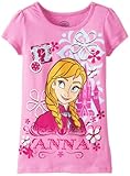 Disney Girls' Anna Short Sleeve T-Shirt