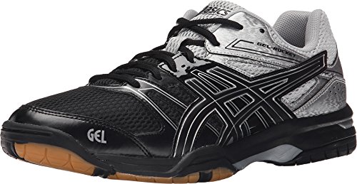 Asics men s gel-rocket 7 indoor court shoe, black/silve…