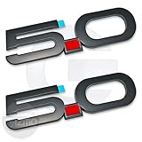 Ford Mustang 5.0 GT Emblem Fender Badge 2015-2016 (Pairs) - Matte Black