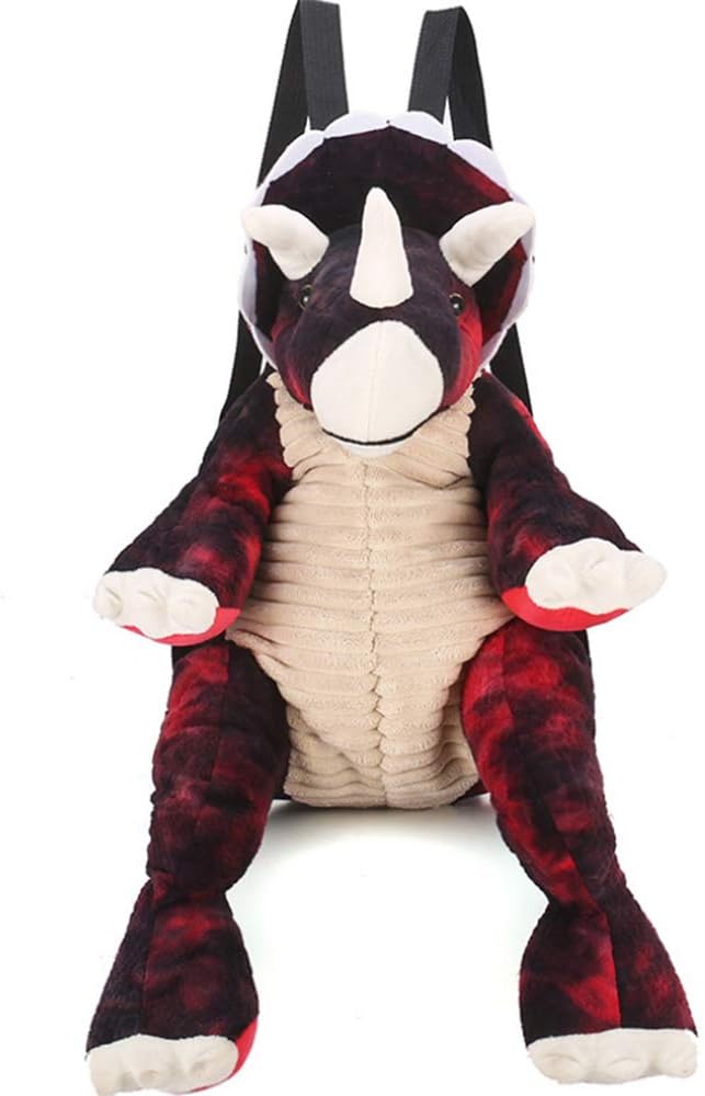 3D Stuffed Dinosaur Backpack,Dino Animal Plush Sloth Bag Toys Bookbag Anti-Theft schoolbag for Toldder Teens Children's Day Gift