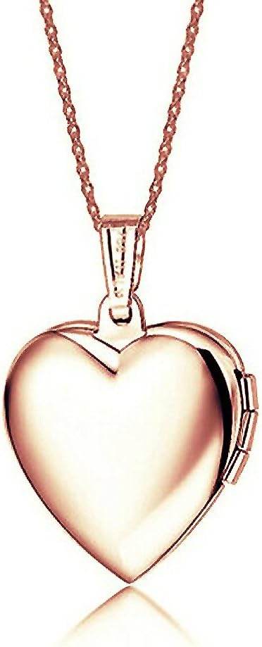 PROMOTIONS Gold Plated Heart Neclaces For Women Men Girls Rose Gold Plated For Photos Can Open
